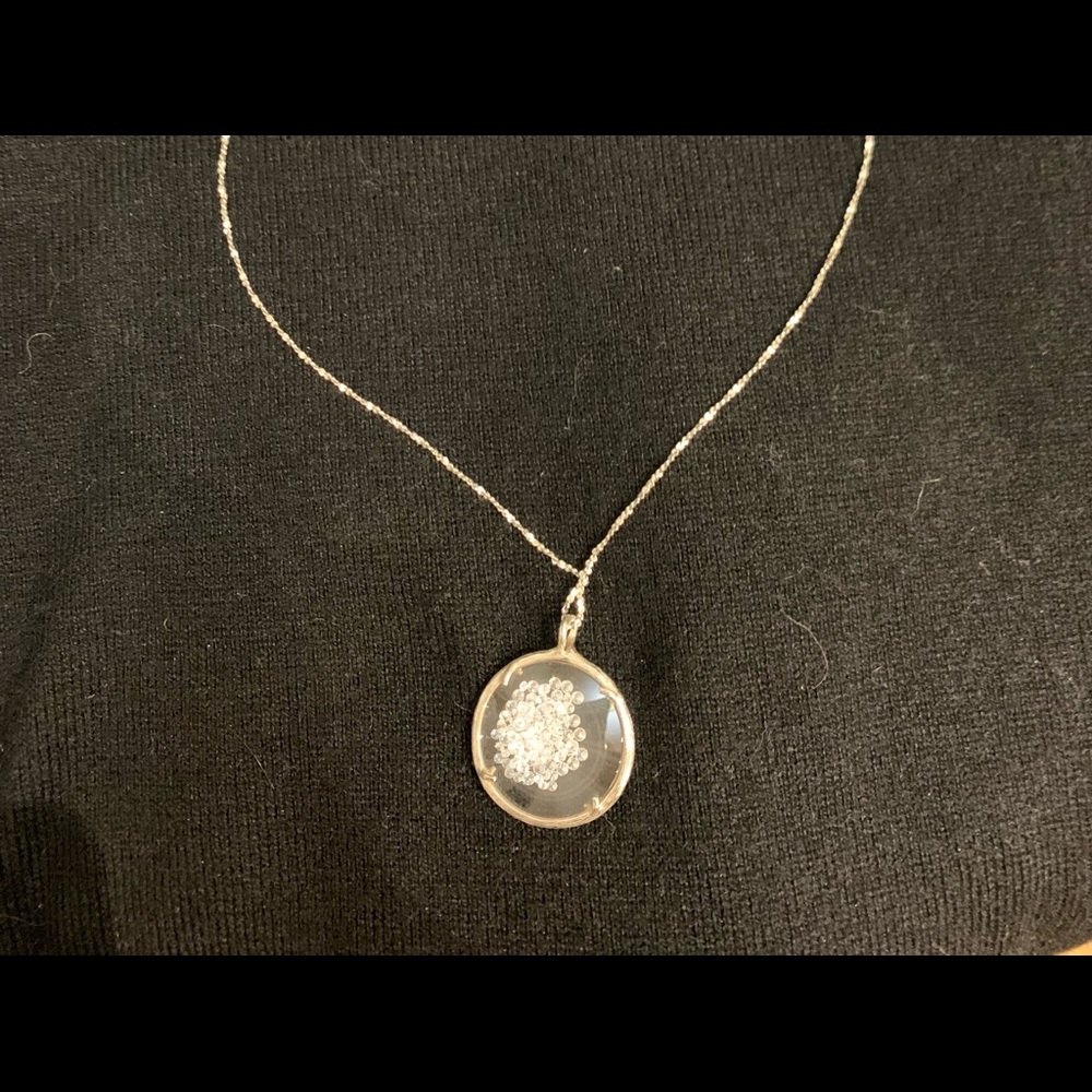 Silver toned necklace